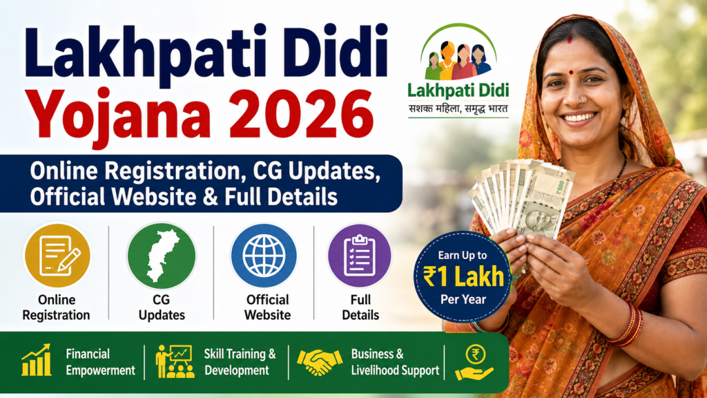 Lakhpati Didi Yojana 2026: Online Registration, CG Updates, Official Website & Full Details